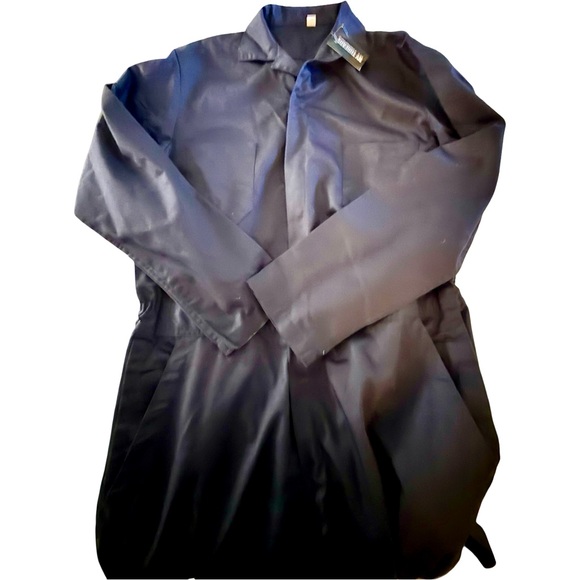 Men’S Twill Long Sleeve Coverall Utility Work Wear Sz L - Picture 5 of 7